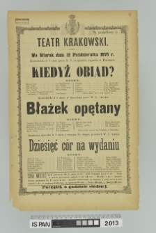 KIEDYŻ OBIAD? Błażek opętany