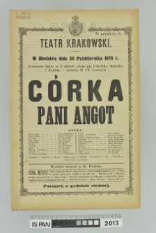 CÓRKA PANI ANGOT