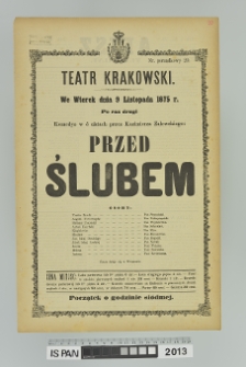 PRZED ŚLUBEM