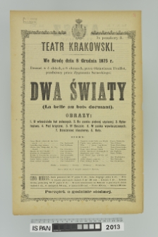 DWA ŚWIATY (La belle au bois dormant)