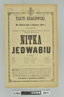NITKA JEDWABIU (Les femmes fortes) – brak obrazu