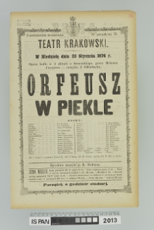 ORFEUSZ W PIEKLE (Orphee aux Enfers)