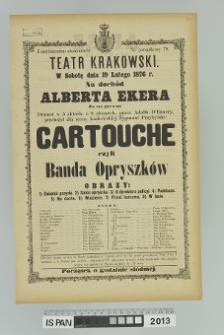 CARTOUCHE czyli BANDA OPRYSZKÓW