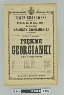 PIĘKNE GEORGIANKI (Les Georgiennes)