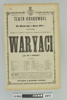 WARYACI (La vie a outrance)