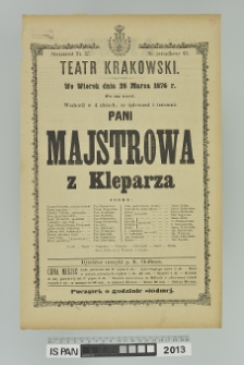 PANI MAJSTROWA Z KLEPARZA