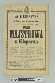 PANI MAJSTROWA Z KLEPARZA