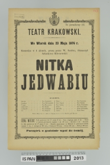 NITKA JEDWABIU (Les femmes fortes)