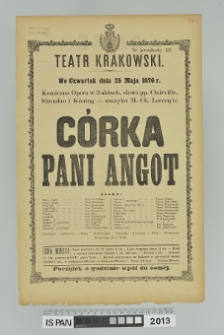 CÓRKA PANI ANGOT