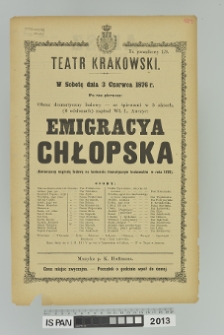 EMIGRACYA CHŁOPSKA