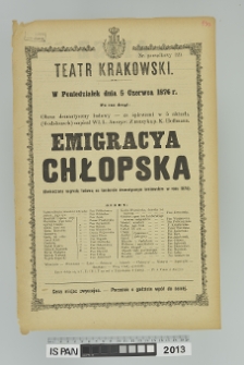 EMIGRACYA CHŁOPSKA