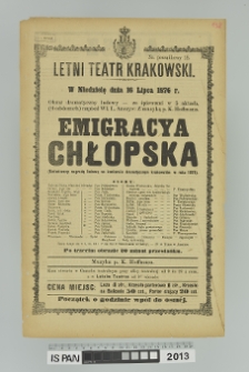 EMIGRACYA CHŁOPSKA