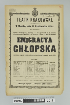 EMIGRACYA CHŁOPSKA