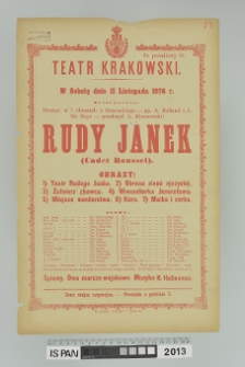 RUDY JANEK (Cadet Roussel)