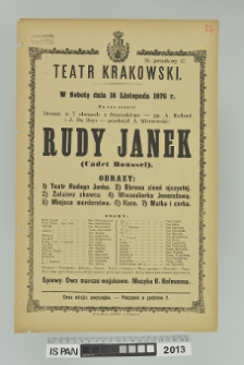 RUDY JANEK (Cadet Roussel)