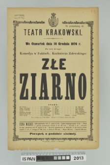 ZŁE ZIARNO
