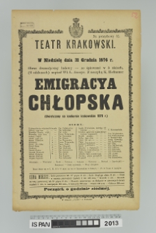 EMIGRACYA CHŁOPSKA