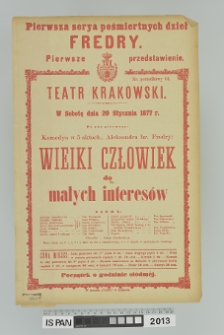 WIELKI CZŁOWIEK DO MAŁYCH INTERSÓW