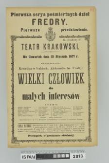 WIELKI CZŁOWIEK DO MAŁYCH INTERSÓW