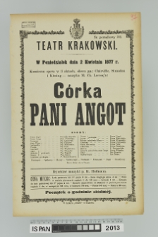 CÓRKA PANI ANGOT