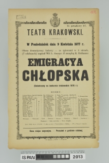 EMIGRACYA CHŁOPSKA