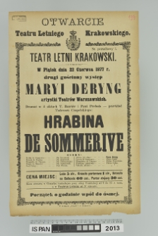 HRABINA DE SOMMERIVE