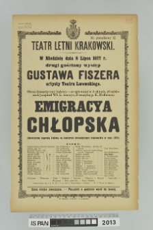 EMIGRACYA CHŁOPSKA