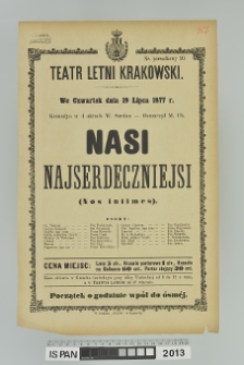 NASI NAJSERDECZNIEJSI (Nos intimes)