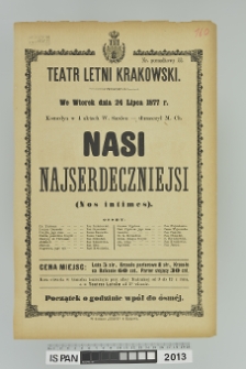 NASI NAJSERDECZNIEJSI (Nos intimes)