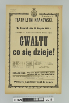 GWAŁTU CO SIĘ DZIEJE!