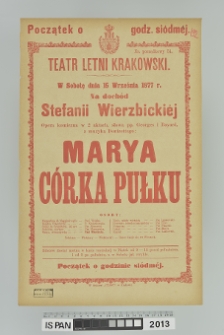MARYA C&Oacute;RKA PUŁKU