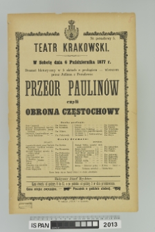 PRZEOR PAULINÓW czyli Obrona Częstochowy