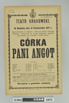 CÓRKA PANI ANGOT