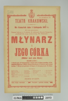 MŁYNARZ I JEGO CÓRKA (Muller und sein Kind)