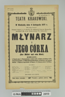 MŁYNARZ I JEGO CÓRKA (Muller und sein Kind)