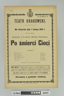 PO ŚMIERCI CIOCI