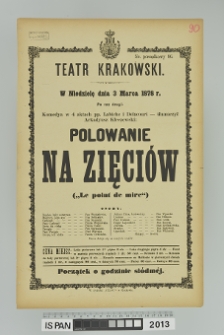POLOWANIE NA ZIĘCIÓW (Le point de mire)