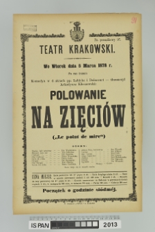 POLOWANIE NA ZIĘCIÓW (Le point de mire)