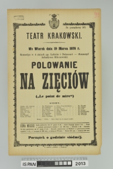 POLOWANIE NA ZIĘCIÓW (Le point de mire)