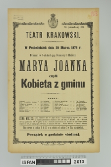 MARYA JOANNA CZYLI KOBIETA Z GMINU
