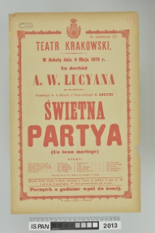 ŚWIETNA PARTYA (Un beau mariage)