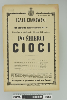 PO ŚMIERCI CIOCI
