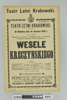 WESELE KRECZYŃSKIEGO
