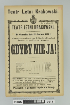 GDYBY NIE JA!