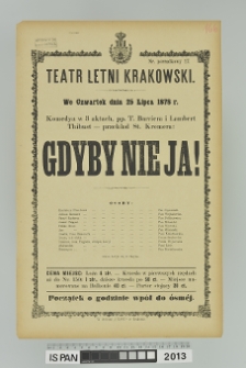 GDYBY NIE JA!