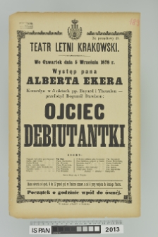 OJCIEC DEBIUTANTKI (Le Pere de la Debutante)