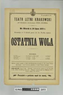 OSTATNIA WOLA