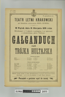 GAŁGANDUCH czyli Trójka hultajska