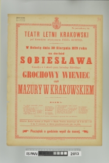 GROCHOWY WIENIEC CZYLI MAZURY W KRAKOWSKIEM