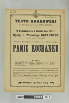 PANIE KOCHANKU
